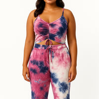 2 Piece Camisole Top & Pants Set With Pockets