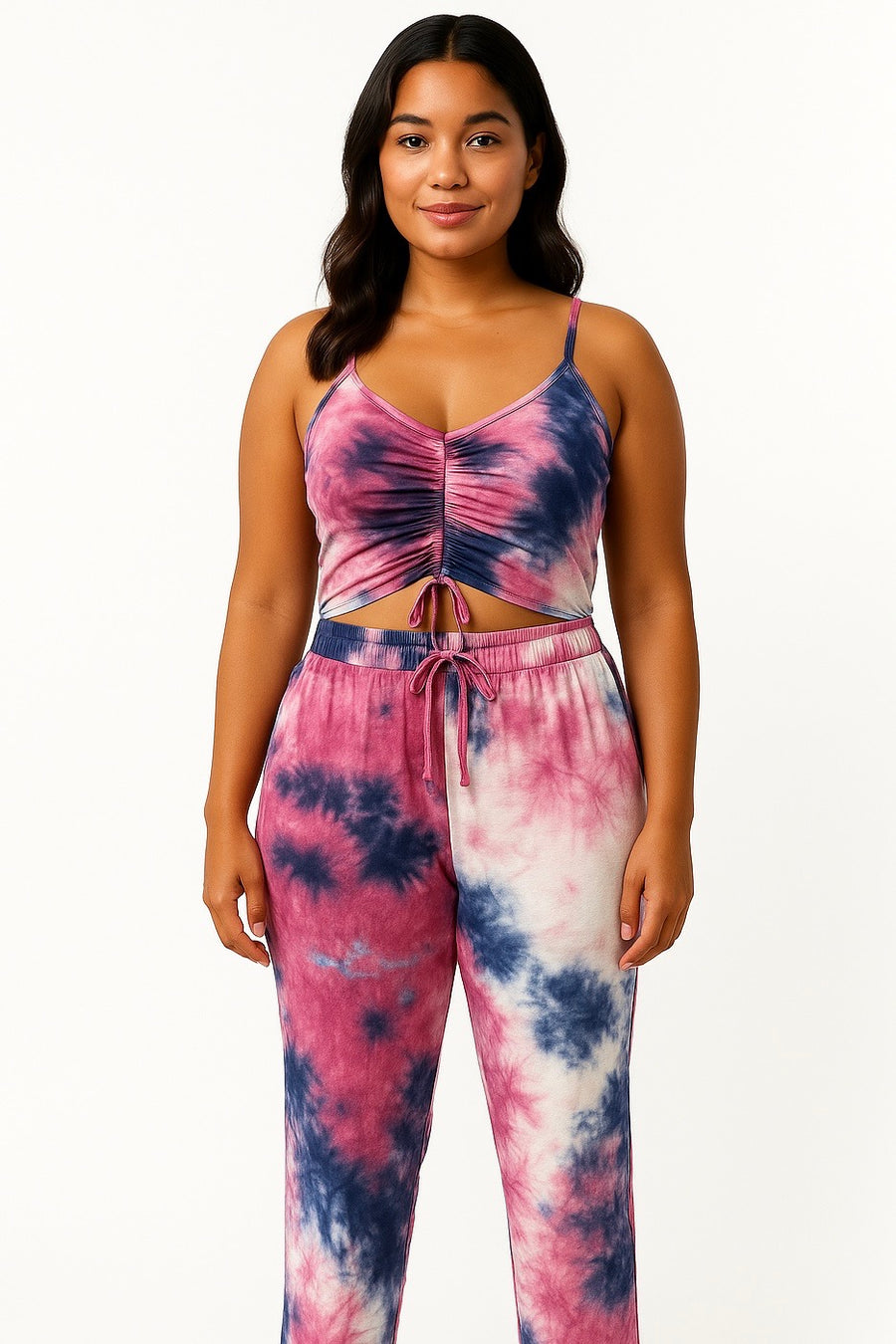 2 Piece Camisole Top & Pants Set With Pockets