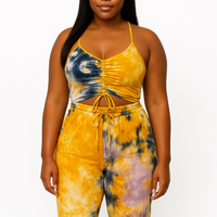 2 Piece Camisole Top & Pants Set With Pockets