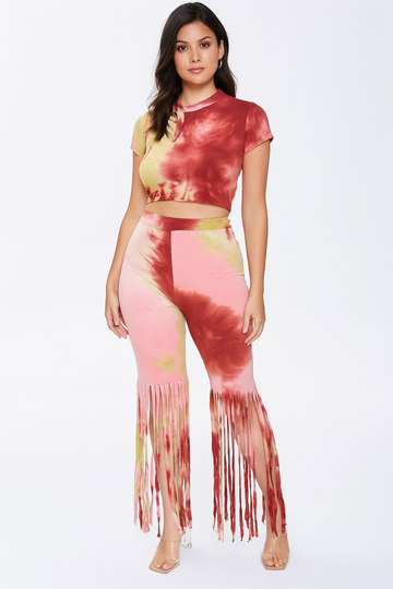 3 Piece Tie Dyed Pants Set