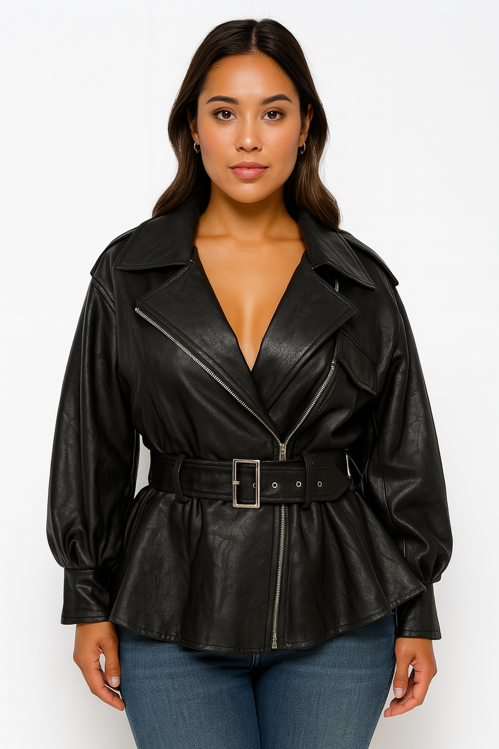 3/4 Sleeve Jacket with Belt