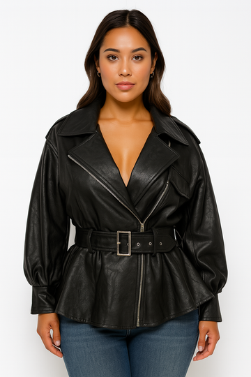3/4 Sleeve Jacket with Belt