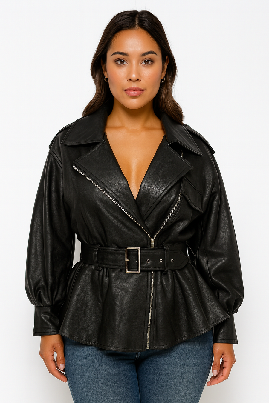 3/4 Sleeve Jacket with Belt