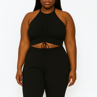 2 Piece Halter Pants Set