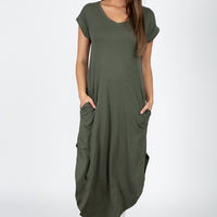 Long Pocket Tee Dress