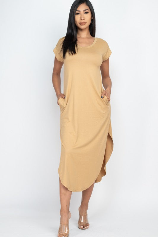 Long Pocket Tee Dress