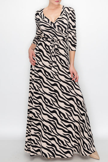 Zebra Strip Maxi