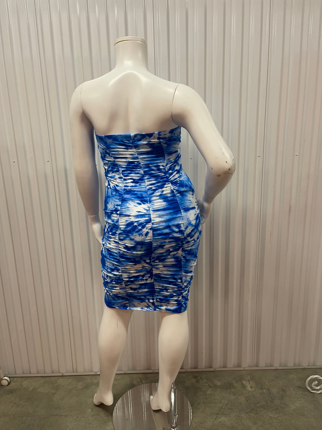 Plus size Tie-Dyed Tube Dress