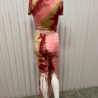 3 Piece Tie Dyed Pants Set